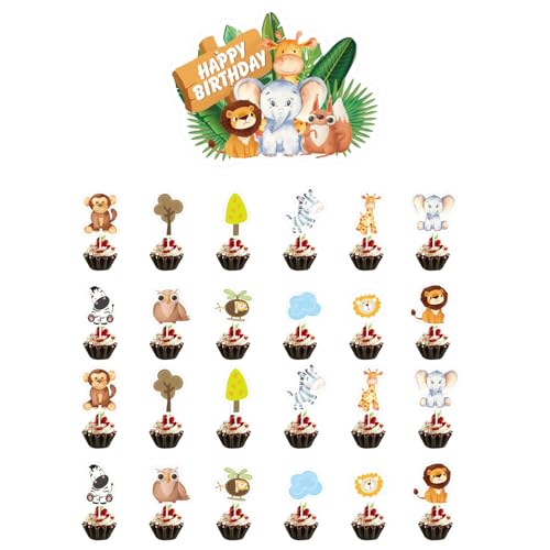 25 Stück Waldtiere Kuchendekoration, Tortendeko, Waldtiere Kuchen Tortendekoration, Dschungel Geburtstag Dekoration, Kindergeburtstag Party Cake Topper, Tortendeko Geburtstag Junge 25 Stück Waldtiere Kuchendekoration, Tortendeko, Waldtiere Kuchen Tortendekoration, Dschungel Geburtstag Dekoration, Kindergeburtstag Party Cake Topper, Tortendeko Geburtstag Junge von Xuigort