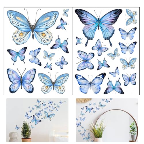25 Stück Wandtattoo Schmetterlinge Leuchtend, Wandtattoo Leuchtend Schmetterling Wandaufkleber, Schmetterling Deko Wandsticker, für Wohnzimmer Schlafzimmer Kinderzimmer 25 Stück Wandtattoo Schmetterlinge Leuchtend, Wandtattoo Leuchtend Schmetterling Wandaufkleber, Schmetterling Deko Wandsticker, für Wohnzimmer Schlafzimmer Kinderzimmer von Xuigort