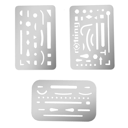 3 Stück Edelstahl Schablonen Metall Brandmalerei, Zeichenschablonen Werkzeuge für Mechanische Zeichnungen, Radiergummi Schutzwerkzeug für Mechanisches Zeichnen, Künstler, Technisches Design 3 Stück Edelstahl Schablonen Metall Brandmalerei, Zeichenschablonen Werkzeuge für Mechanische Zeichnungen, Radiergummi Schutzwerkzeug für Mechanisches Zeichnen, Künstler, Technisches Design von Xuigort