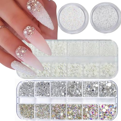 4 Flatback Boxes Perlen Nagelkunst, Strasssteine Nägel Strassstein Set Nagel Schmuck Nägel Dekoration Kristall Strasssteine, für Nägel Glitzersteine Nägel Nageldekoration DIY Nail Art Crafts 4 Flatback Boxes Perlen Nagelkunst, Strasssteine Nägel Strassstein Set Nagel Schmuck Nägel Dekoration Kristall Strasssteine, für Nägel Glitzersteine Nägel Nageldekoration DIY Nail Art Crafts von Xuigort
