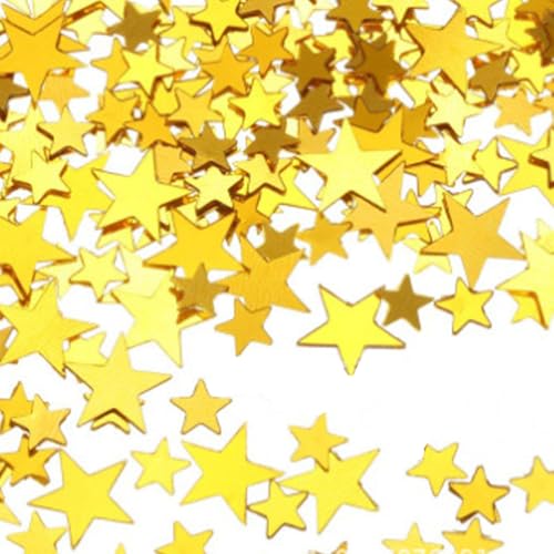 Stern Konfetti Gold Tischdeko, Streudeko Goldene Hochzeit, Glitzer Konfetti Geburtstag Deko, Deko Sterne Confetti Weihnachts Tischdeko, für Party Hochzeit Dekorationen, 30 Gramm/ 1 Tasche Stern Konfetti Gold Tischdeko, Streudeko Goldene Hochzeit, Glitzer Konfetti Geburtstag Deko, Deko Sterne Confetti Weihnachts Tischdeko, für Party Hochzeit Dekorationen, 30 Gramm/ 1 Tasche von Xuigort