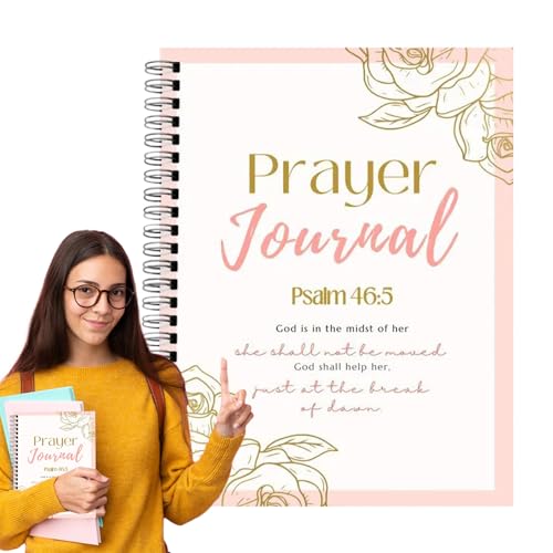 Xujuika Gebetstagebuch Für Frauen | Christliches Kunsttagebuch - Spiralgebundenes Organizer für Andachten mit Spiritueller Reflexion und Christliche Geschenke für Taufe oder Bibelstudium von Xujuika