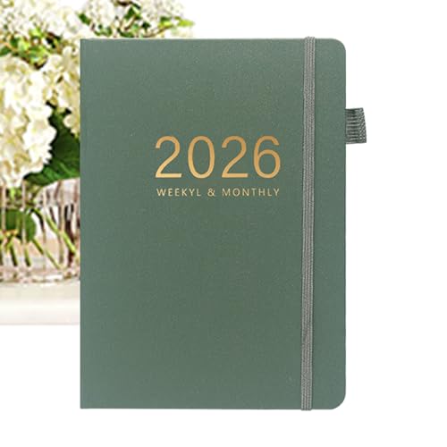Xujuika Schreibjournal - 2026 Planung Notizblock 144 Blätter - Hardcover Notizbuch A5 Kalender für Termine Arbeit Studium Schule Reisen von Xujuika