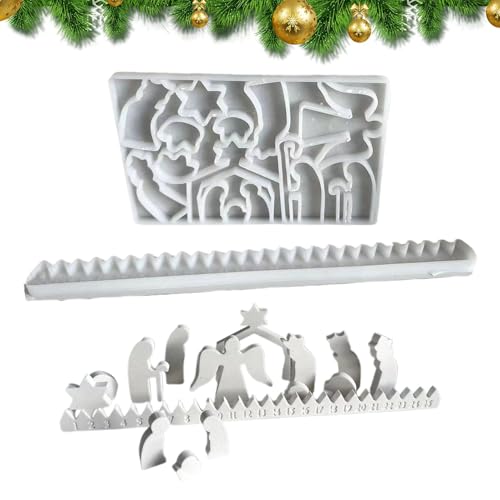 Xujuika Silikonform Weihnachtscountdown, Silikonformen Gießformen Weihnachten Adventskalender, Silikon Gießform Adventskalender, Epoxidharz Formen Adventskalender, Weihnachtsdekoration Xujuika Silikonform Weihnachtscountdown, Silikonformen Gießformen Weihnachten Adventskalender, Silikon Gießform Adventskalender, Epoxidharz Formen Adventskalender, Weihnachtsdekoration von Xujuika
