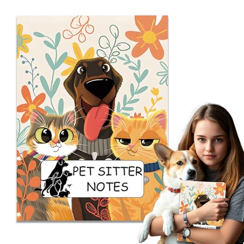Xujuika Tierbetreuer Informationsheft Buch, Notizbuch Zur Tierbetreuung, Tragbarer Deckel Vielseitige Notizen Für Katzenwelpen Welpen Hunde Reisen Zuhause Xujuika Tierbetreuer Informationsheft Buch, Notizbuch Zur Tierbetreuung, Tragbarer Deckel Vielseitige Notizen Für Katzenwelpen Welpen Hunde Reisen Zuhause von Xujuika