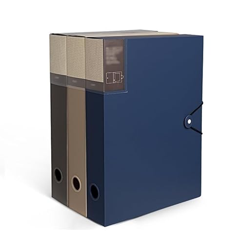 Dokumentenmappe Fächermappe 3-teilige verdickte Aktenbox, große Kapazität, A4-Ordner mit Seilschnalle, Informationsdatei-Organizer for Büro, Schule, Krankenhaus Schule Document Organizer(Multi-colored von Xumh2024-3