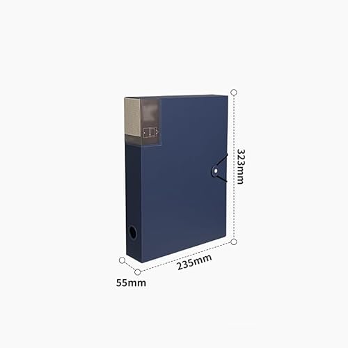 Dokumentenmappe Fächermappe 3-teilige verdickte Aktenbox, große Kapazität, A4-Ordner mit Seilschnalle, Informationsdatei-Organizer for Büro, Schule, Krankenhaus Schule Document Organizer(Orange) von Xumh2024-3