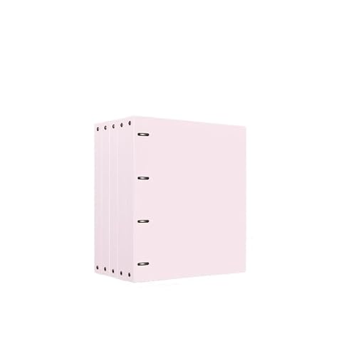 Dokumentenmappe Fächermappe 5 Stück A4 Perforierte Ordner PP Vier-Loch Loseblatt-Ordner Informationsdatei-Organizer for Schule, Büro Schule Document Organizer(Pink) von Xumh2024-3
