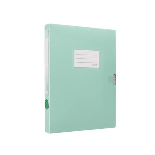 Dokumentenmappe Fächermappe A4-Datei-Archivbox, 35 mm, große Kapazität, Vertragsordner, Bürobedarf, Datenspeicherbox Schule Document Organizer(Green) von Xumh2024-3
