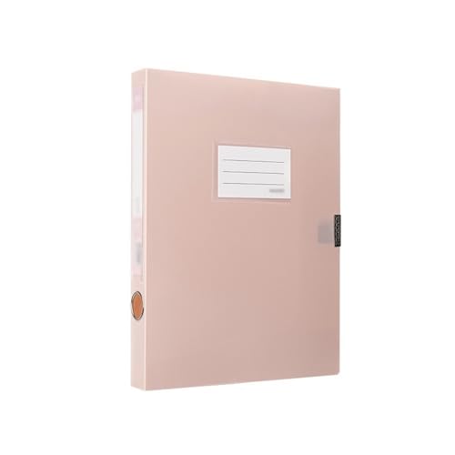 Dokumentenmappe Fächermappe A4-Datei-Archivbox, 35 mm, große Kapazität, Vertragsordner, Bürobedarf, Datenspeicherbox Schule Document Organizer(Pink) von Xumh2024-3