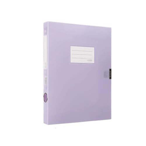 Dokumentenmappe Fächermappe A4-Datei-Archivbox, 35 mm, große Kapazität, Vertragsordner, Bürobedarf, Datenspeicherbox Schule Document Organizer(Purple) von Xumh2024-3