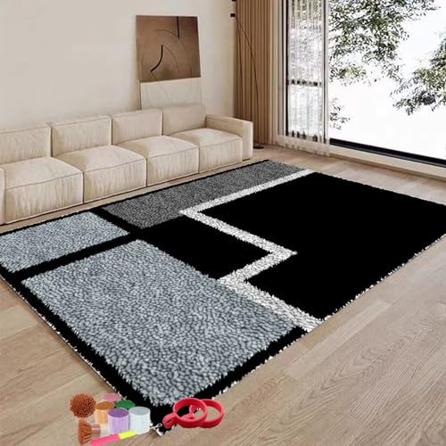 XungMen 140 x 160 cm Knüpfteppich Zum Selber Knüpfen - Knüpfset für Kinder Erwachsene Großer Teppich Knüpfen Set Erwachsene - Kreuzstich Set DIY Handwerk Geschenke XungMen 140 x 160 cm Knüpfteppich Zum Selber Knüpfen - Knüpfset für Kinder Erwachsene Großer Teppich Knüpfen Set Erwachsene - Kreuzstich Set DIY Handwerk Geschenke von XungMen
