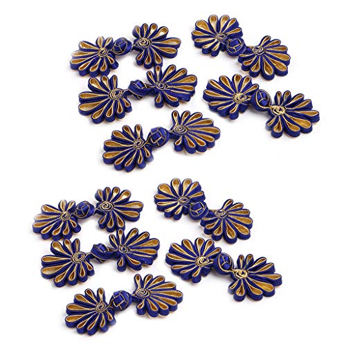Xuniu 10 Stücke Chinese Frog Button, Verschluss Knöpfe Blume Knoten Verschluss DIY Sewing Craft Xuniu 10 Stücke Chinese Frog Button, Verschluss Knöpfe Blume Knoten Verschluss DIY Sewing Craft von Xuniu