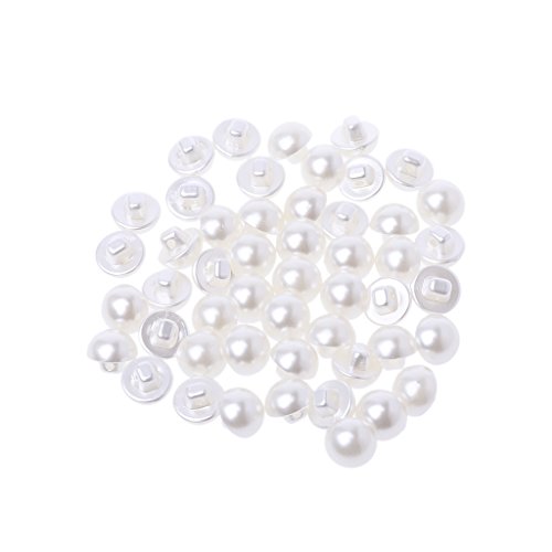 Xuniu 50 stücke Faux Perle Knöpfe Zum Nähen Sammelalbum Backhole Nähen Handwerk 10mm Xuniu 50 stücke Faux Perle Knöpfe Zum Nähen Sammelalbum Backhole Nähen Handwerk 10mm von Xuniu