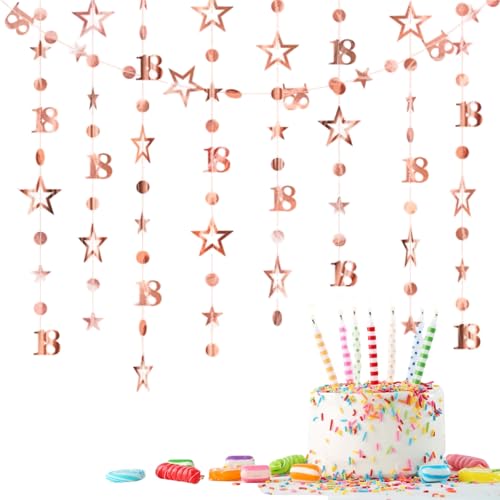 3 m lange Dekoration zum 18. Geburtstag, Banner zum 18. Geburtstag, Banner zum 1/8. Geburtstag, goldene hängende Wirbel, Luftschlangen, goldfarbene Geburts-Part/y-Dekoration, C 3 m lange Dekoration zum 18. Geburtstag, Banner zum 18. Geburtstag, Banner zum 1/8. Geburtstag, goldene hängende Wirbel, Luftschlangen, goldfarbene Geburts-Part/y-Dekoration, C von Xunzhi