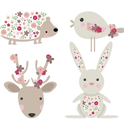 Xurgm Patches für Kinder Kleidung, Lovely Tiere Set Patch DIY Zubehör Advanced Level waschbar Wärmeübertragung Bügelbild Aufkleber Applikationen von Xurgm