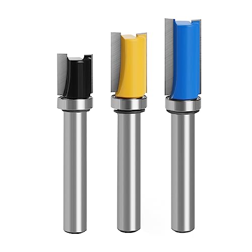 3 Stück Kopierfräser 8mm,Bündigfräser 8mm,Nutfräser Holzschneider,Schaft Bündigfräser,Kopierfräser 8mm,Für Holzbearbeitung,Top/Bottom Bearing Flush Trim Bit 3 Stück Kopierfräser 8mm,Bündigfräser 8mm,Nutfräser Holzschneider,Schaft Bündigfräser,Kopierfräser 8mm,Für Holzbearbeitung,Top/Bottom Bearing Flush Trim Bit von Xusxes