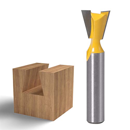 Xuulan Xianglaa-Router Bit, 14 Grad Holzbearbeitung Graviermaschine Bit-Fräser for Holz, 8mm Schaft Schwalbenschwanz Fräser Set, 1pcs, hohe Qualität (Cutting Edge Length : 8X12.7) von Xuulan