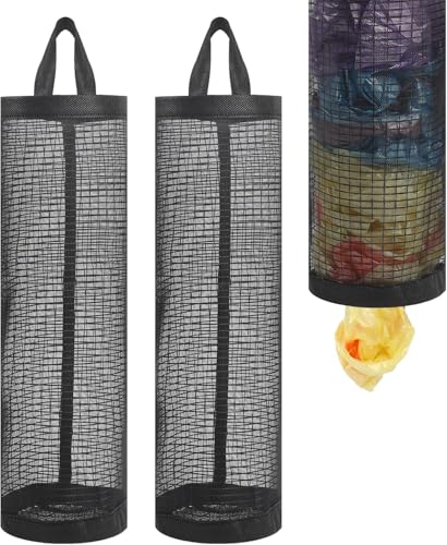 Xuxuejing 2 Stück Plastiktütenhalter, Einkaufstaschenhalter für Plastiktüten, Netzstoff, Hängespender, Müllbeutel, Organizer, Einkaufstaschenhalter Xuxuejing 2 Stück Plastiktütenhalter, Einkaufstaschenhalter für Plastiktüten, Netzstoff, Hängespender, Müllbeutel, Organizer, Einkaufstaschenhalter von Xuxuejing