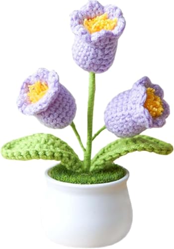 Xuxuejing Künstliche Häkelblumen, kleine Topfblumen, gestrickt, Orchidee der Glocke, Blumen für Auto, Armaturenbrett, niedliche Auto-Häkel-Mittelkonsole, Dekoration, handgefertigt, traditionelle Xuxuejing Künstliche Häkelblumen, kleine Topfblumen, gestrickt, Orchidee der Glocke, Blumen für Auto, Armaturenbrett, niedliche Auto-Häkel-Mittelkonsole, Dekoration, handgefertigt, traditionelle von Xuxuejing