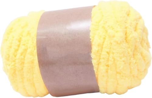 Dickes, dickes Garn, schweres Garn, zum Stricken und Häkeln (250 g) (gelb) von Xuyuehengqdd