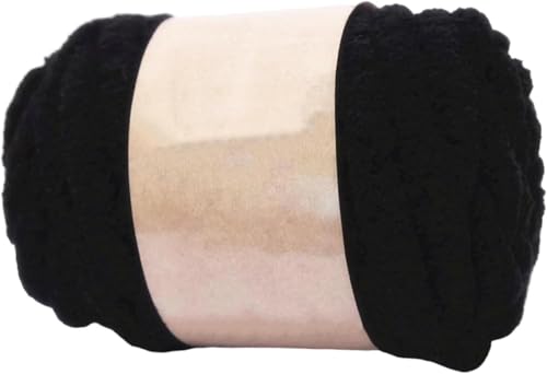 Dickes, dickes Garn, schweres Garn, zum Stricken und Häkeln (250 g) (schwarz) von Xuyuehengqdd