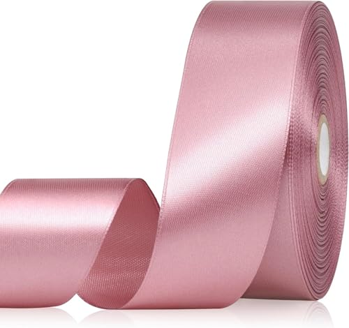 Xuzhengyang Rosy Mauve Band, 3,8 cm, 60 m, rosiges Mauve, Satinband für Geschenkverpackungen, Blumenarrangement, Basteln, Hochzeit, Ostern, Weihnachten Xuzhengyang Rosy Mauve Band, 3,8 cm, 60 m, rosiges Mauve, Satinband für Geschenkverpackungen, Blumenarrangement, Basteln, Hochzeit, Ostern, Weihnachten von Xuzhengyang