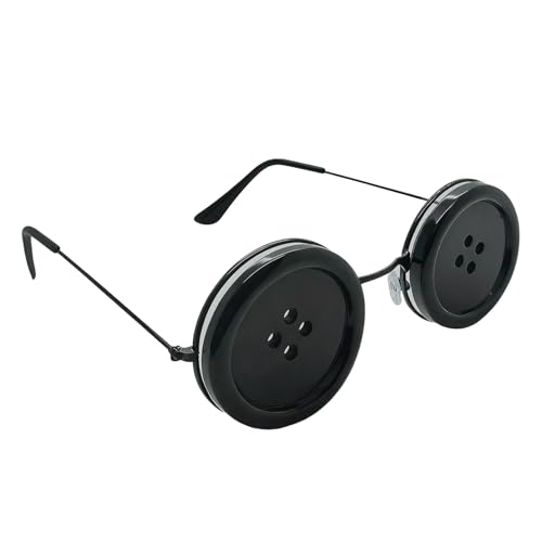 Xvbhaq Knopfaugen Brille, Coraline Cosplay Kostüm Zubehör Andere Mutter Brille Neuheit für Halloween Karneval von Xvbhaq