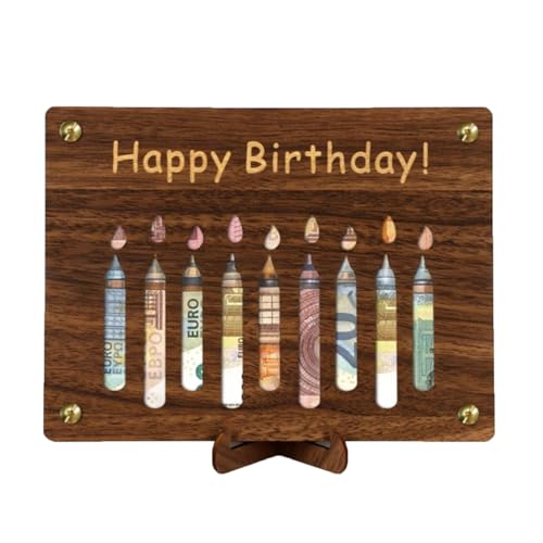 Xvbhaq Wunscherfüller Geld Verpackung, Geburtstag Kerze Element, Geburtstagskarte, Grußkarten, Kunsthandwerk aus Holz, Kreatives Bilderrahmen, DIY Deko für Männer, Frauen, Freunde, Familien, Liebhaber Xvbhaq Wunscherfüller Geld Verpackung, Geburtstag Kerze Element, Geburtstagskarte, Grußkarten, Kunsthandwerk aus Holz, Kreatives Bilderrahmen, DIY Deko für Männer, Frauen, Freunde, Familien, Liebhaber von Xvbhaq