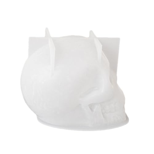 Xvilmaun Silikon-Schädelform, Totenkopf-Kerzenform,Silikonform zur Kerzenherstellung in Totenkopfform | Silikon-Totenkopfformen für Epoxidharz, Kerze, Eiswürfel, Harzformen für Kunsthandwerk aus von Xvilmaun