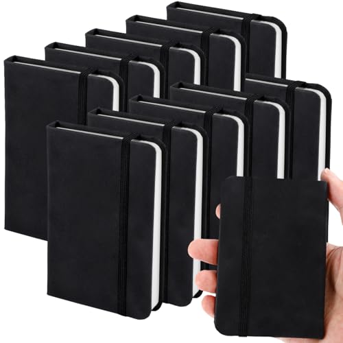 Xvvirnt 10 Stück Taschennotizbücher, 10,9 x 7,3 cm, kleine Notizbücher, Tagebuch, Notizbuch Hardcover mit dick liniertem Papier, Mini-Taschennotizblock für Büro, Zuhause, Schreibbedarf, 100 Blatt/200 Xvvirnt 10 Stück Taschennotizbücher, 10,9 x 7,3 cm, kleine Notizbücher, Tagebuch, Notizbuch Hardcover mit dick liniertem Papier, Mini-Taschennotizblock für Büro, Zuhause, Schreibbedarf, 100 Blatt/200 von Xvvirnt