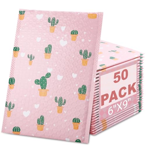 Xvvirnt Niedliche Luftpolster-Versandtaschen, 15,2 x 22,9 cm, wasserdicht, selbstklebend, Luftpolsterumschläge für Versand, Versand, kleine Unternehmen, Rosa, 50 Stück Xvvirnt Niedliche Luftpolster-Versandtaschen, 15,2 x 22,9 cm, wasserdicht, selbstklebend, Luftpolsterumschläge für Versand, Versand, kleine Unternehmen, Rosa, 50 Stück von Xvvirnt