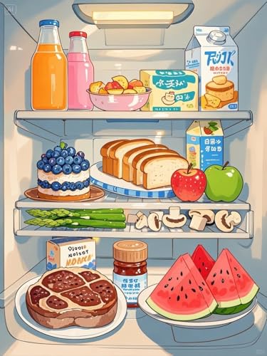 XvvwEndlessx 11CT Gestempelte Kreuzstich-Sets Kreuzstich-Kit Starter Ein Voller KüHlschrank 1 Sticken Set Erwachsene AnfäNger 40×50Cm XvvwEndlessx 11CT Gestempelte Kreuzstich-Sets Kreuzstich-Kit Starter Ein Voller KüHlschrank 1 Sticken Set Erwachsene AnfäNger 40×50Cm von XvvwEndlessx