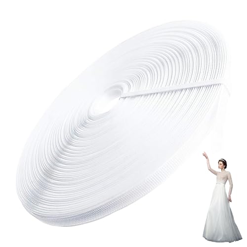 49 Yards Boning zum Nähen, 6 mm breites Polyester-Korsett-Boning, durchnähte niedrige Dichte für das Nähen von Korsett, Pfle 49 Yards Boning zum Nähen, 6 mm breites Polyester-Korsett-Boning, durchnähte niedrige Dichte für das Nähen von Korsett, Pfle von Xweptuy