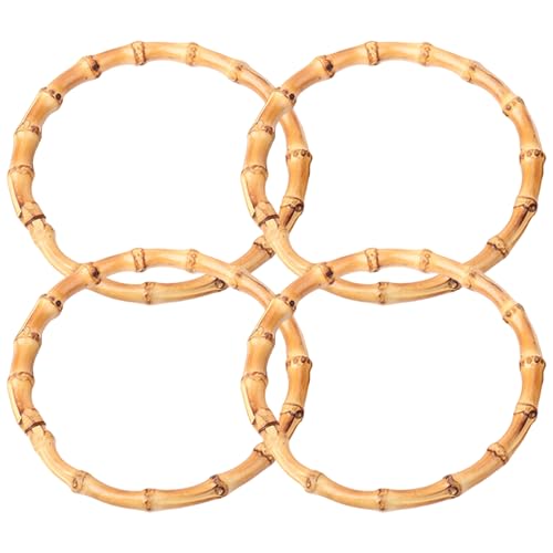 4PCS -Geldbörse Griffe für Häkelbeutel, runde Bambusausbeutelgriffe, Mode -Bag -Griff Austausch für Bag Beach Handtaschen St von Xweptuy