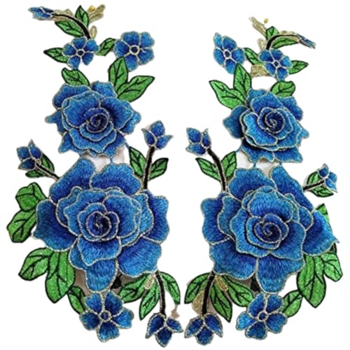 Rose Applique Nähen Sie Blumenflecken DIY Stickzubehör für Kleidungstag 29x15 cm 1pair Rose Applique Nähen Sie Blumenflecken DIY Stickzubehör für Kleidungstag 29x15 cm 1pair von Xweptuy