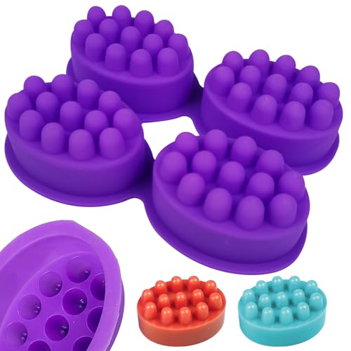 Silikonmassagebrücke Seifenformen 4 Hohlraum Oval Silikonseife Formen flexible und nicht geschichtete Formen für DIY-hausgemachte Handwerksmassagemassagen, die 6, 5 x 4, 7 x 1, 5 Zoll herstell Silikonmassagebrücke Seifenformen 4 Hohlraum Oval Silikonseife Formen flexible und nicht geschichtete Formen für DIY-hausgemachte Handwerksmassagemassagen, die 6, 5 x 4, 7 x 1, 5 Zoll herstell von Xweptuy