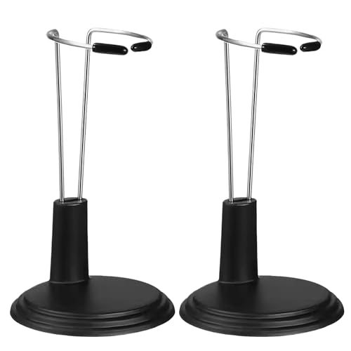 Xweptuy 2pcs Puppenständer 4 bis 5, 5 Zoll Höhenhöhe Verstellbarer Puppeninhaber Ständer mit runden Basis-Aktions-Figur für Home Stor von Xweptuy