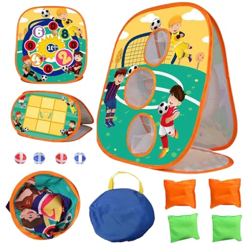 Xweptuy Bean -Taschen -Spielspiel für Kinder 3 in 1 tragbare Faltbare Kinder Cornhole Game Set Educational & Lernen Sandsack -Wurfübungen für von Xweptuy