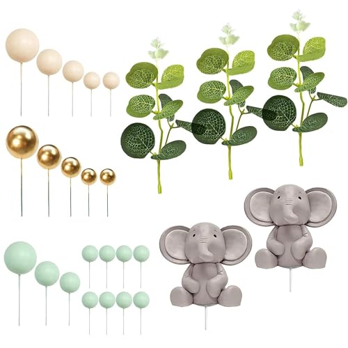 Xweptuy Elefant -Babyparty -Dekorationen 1 Set entzückende Babyparty -Kuchendekorationen mit Steckplastikkuchen -Topper zum Geburtst Xweptuy Elefant -Babyparty -Dekorationen 1 Set entzückende Babyparty -Kuchendekorationen mit Steckplastikkuchen -Topper zum Geburtst von Xweptuy