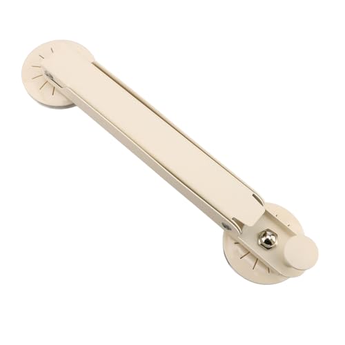 Xyntor Versenkbare Wandmontierkleidung Trockenstange | Starker Saugnapfbecher hält 20 lbs | Faltbares Wäschelregal für Badezimmer/Balkon/Tür | Beschichtetes Kohlenstoffstahl mit Haken (White) von Xyntor