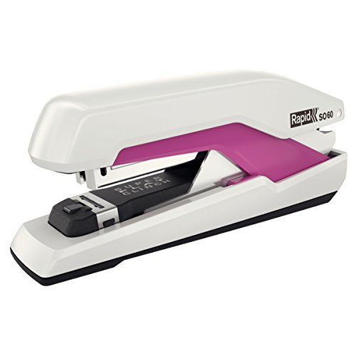 Rapid Supreme Omnipress SO60 Fullstrip Stapler, White/Pink von Xyron