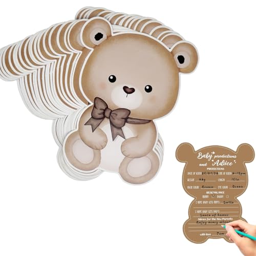 Baby-Vorhersage- und Ratschläge, Bären-Babyparty-Spiele, Geschlechtsoffenbarungsspiele für 20 Gäste, Babyparty-Ideen für Babypartys, Mädchen, Jungen Baby-Vorhersage- und Ratschläge, Bären-Babyparty-Spiele, Geschlechtsoffenbarungsspiele für 20 Gäste, Babyparty-Ideen für Babypartys, Mädchen, Jungen von Xyvvol