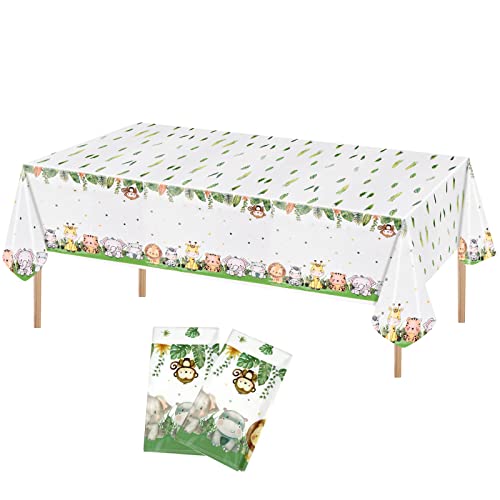 Xzeemo 2 Stück Zoo Thema Tischdecke, Wasserdicht Kunststoff Tischtuch, Einweg Plastik Tischdecken, Niedliche Tischdekoration für drinnen und draußen Picknick Kinder Geburtstag Babyparty, 108 x 180 cm Xzeemo 2 Stück Zoo Thema Tischdecke, Wasserdicht Kunststoff Tischtuch, Einweg Plastik Tischdecken, Niedliche Tischdekoration für drinnen und draußen Picknick Kinder Geburtstag Babyparty, 108 x 180 cm von Xzeemo