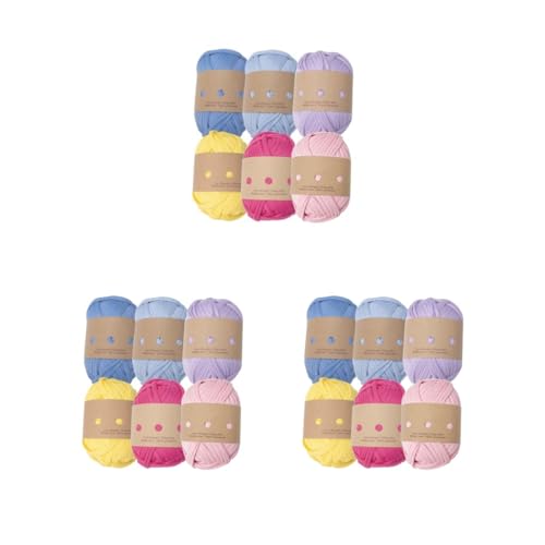 6-teiliges Premium-Garn-Set, Strickgarn-Set, hervorragend für kleine und Kindergarnprojekte (3er-Set (Kombination 13)) von XzhixiangKing