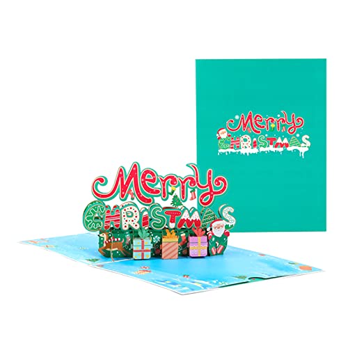 3D-Weihnachtskarten-Set, handgefertigt, Feiertagsgrußkarten, blanko, Postard, Geschenk für Party, Kinder, 3D-Grußkarte, Neujahrsdekoration von Xzmzbxzb