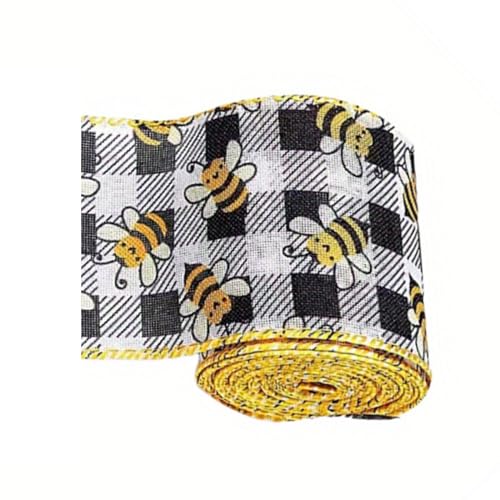 Bienen-Festival-Hummelband, 1 Rolle, Stoffschleife, Ornament, Geschenkverpackung, für Bienen, Festival, Gastgeschenk, Hummelband von Xzmzbxzb