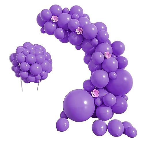 Latex-Ballonbogen-Set, verschiedene Größen, 5/12/10/45,7 cm, Party-Dekoration für Geburtstag, Hochzeit, Babyparty, Latex-Luftballons, 100 Stück von Xzmzbxzb