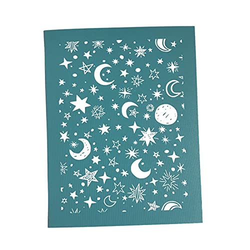 Siebdruck-Schablonen, wiederverwendbar, Siebdruck-Set, Sternenhimmel, Netz-Screen-Druck-Set für Ton, T-Shirts, Dekorationen, Sternenhimmel, Siebdruck-Schablonen, Transfers, Netz-Schablonen, Druck auf Siebdruck-Schablonen, wiederverwendbar, Siebdruck-Set, Sternenhimmel, Netz-Screen-Druck-Set für Ton, T-Shirts, Dekorationen, Sternenhimmel, Siebdruck-Schablonen, Transfers, Netz-Schablonen, Druck auf von Xzmzbxzb