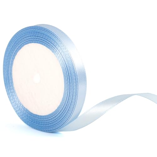 10mm Baby blaues Band für Geschenkverpackung 22m, hellblaues dünnes Stoffband für Geschenkverpackungsband Weihnachtskuchenbogen Blumenladen, der Hochzeitsauto Dekoration macht 10mm Baby blaues Band für Geschenkverpackung 22m, hellblaues dünnes Stoffband für Geschenkverpackungsband Weihnachtskuchenbogen Blumenladen, der Hochzeitsauto Dekoration macht von YAAVAAW